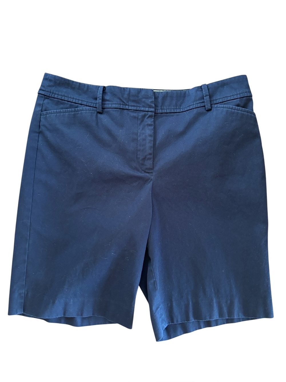 Talbots Perfect Short Flat‎ Front Blue 8.5” Inseam Size 8